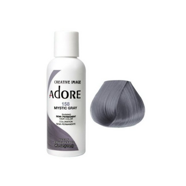 Adore Shining Semi-Permanent Hair Color – Mystic Gray 158 - 4 oz - ANNS BEAUTY SUPPLY